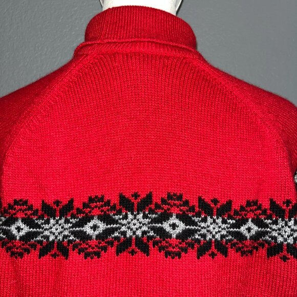 CLAN DOUGLAS VINTAGE SKI CASHMERE FAIR ISLE NORDIC SWEATER MADE IN SCOTLAND - M - Picture 6 of 11